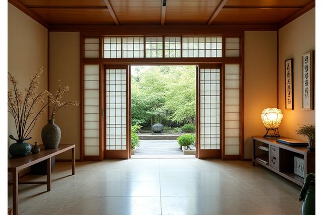 Mishima Suites traditional entrance with modern design elements
