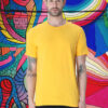 men-s-round-neck-plain-t-shirt-golden-yellow-regular-fit-t-shirt-GOAT