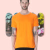 men-s-round-neck-plain-t-shirt-orange-regular-fit-t-shirt-GOAT