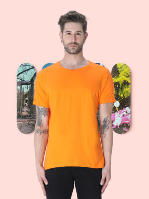 men-s-round-neck-plain-t-shirt-orange-regular-fit-t-shirt-GOAT