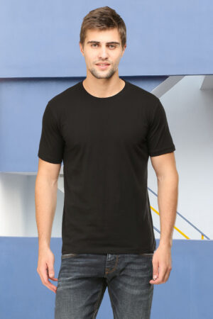 men-s-round-neck-plain-t-shirt-black-regular-fit-t-shirt-GOAT