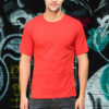 men-s-round-neck-plain-t-shirt-Red-regular-fit-t-shirt-GOAT