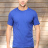 men-s-round-neck-plain-t-shirt-Royal blue-regular-fit-t-shirt-GOAT