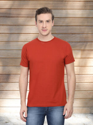 men-s-round-neck-plain-t-shirt-brick-red-regular-fit-t-shirt-GOAT