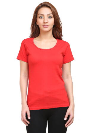 red_womens_plain_t-shirt