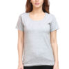 Grey melange _womens_plain_t-shirt