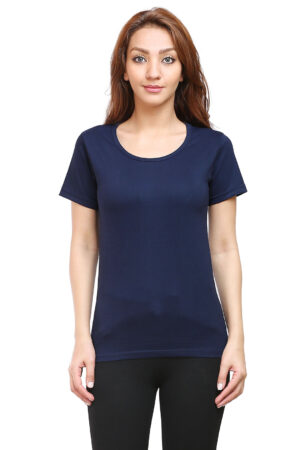 Navy blue _womens_plain_t-shirt