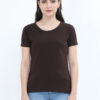 Coffee Brown _womens_plain_t-shirt