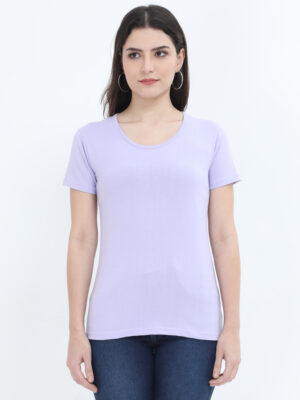 Lavender _Womens_ Plain T-Shirt