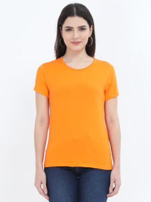 Orange_womens_plain_t-shirt