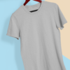 Grey-Melange-Plain T-Shirt