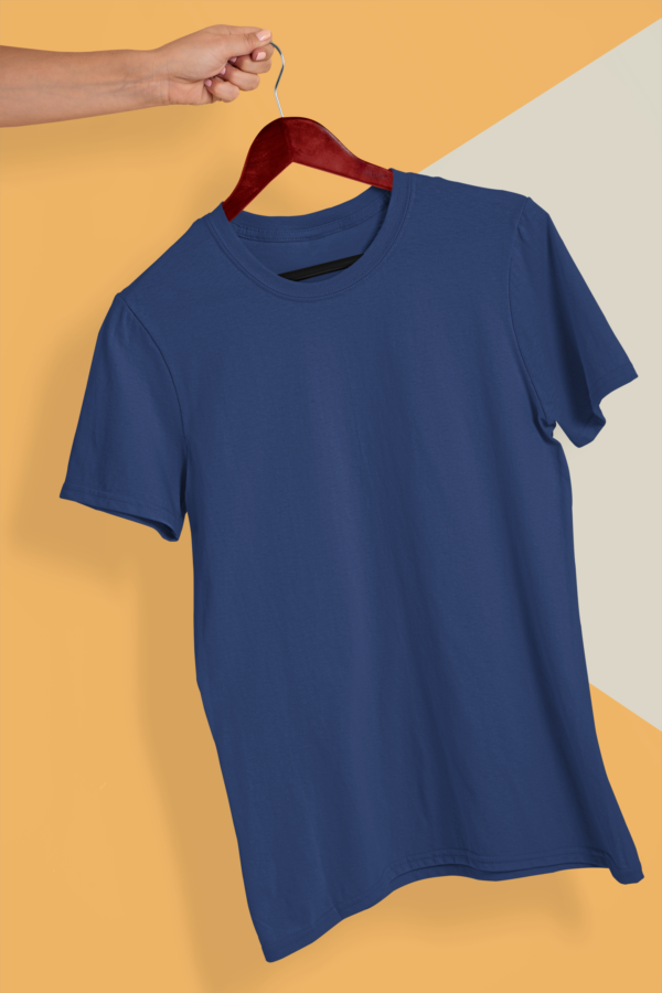 Navy- Blue- Plain T-Shirt