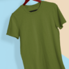 Olive- Green- Plain T-Shirt