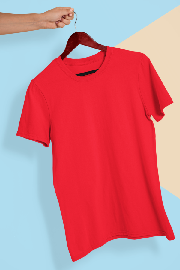 Red -Plain -T-Shirt